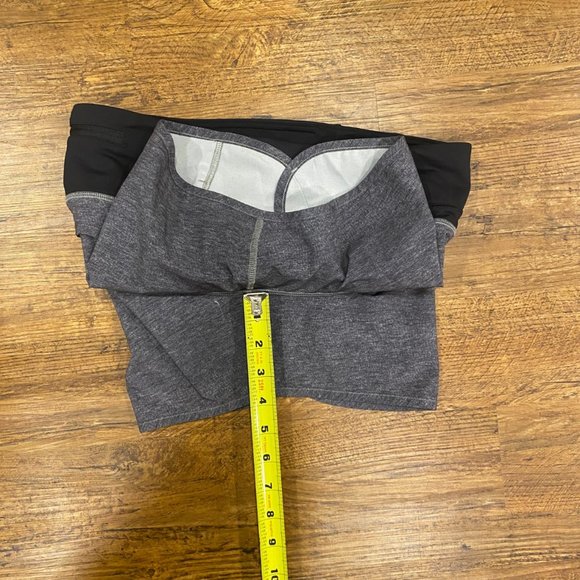 Lululemon Heather Gray Lined Workout Running Jogging Gym Active Shorts Women's 4 - Picture 8 of 8